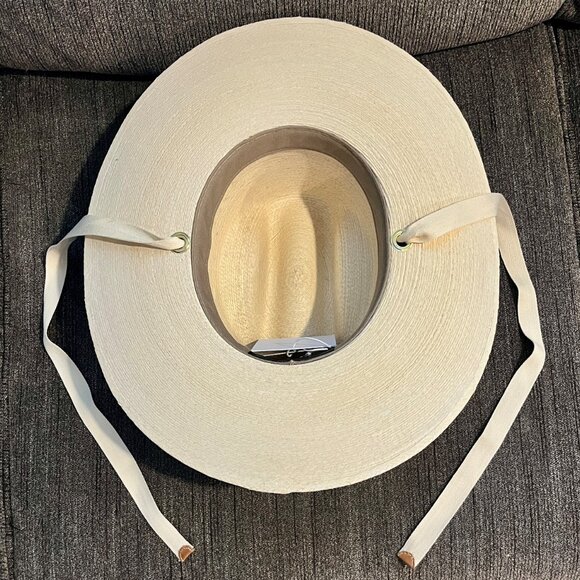 Janessa Leone Palmer Straw Hat, Large, Color: Bleach, NWT main image 6